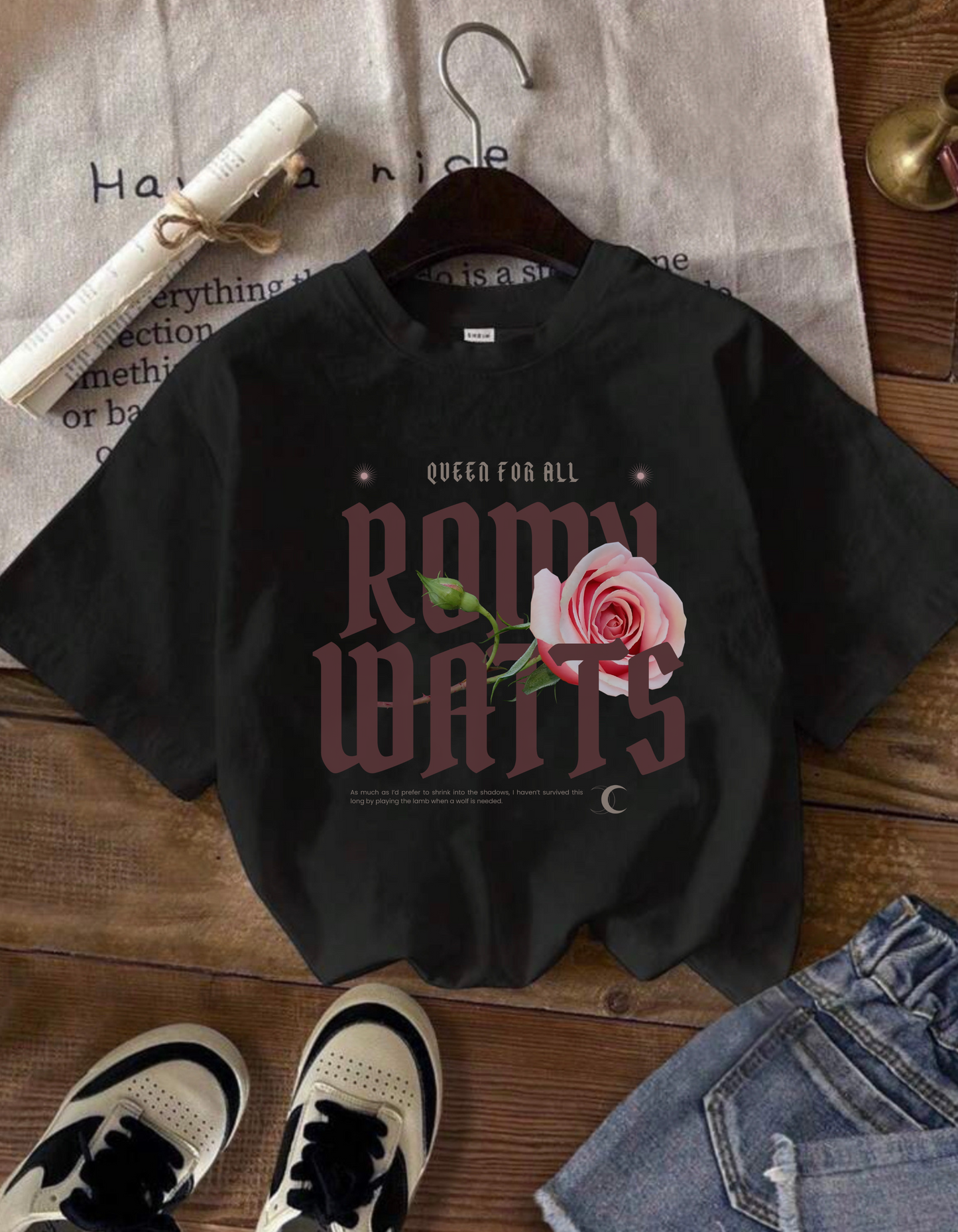 Romy Watts Comfort Colors T-Shirt, Fate and Flame